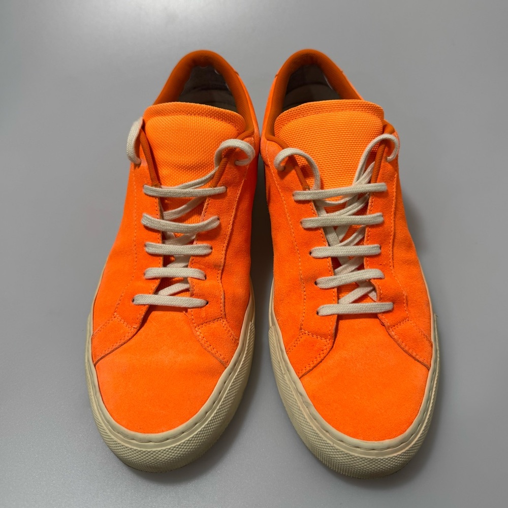 Common Projects Achilles Fluo Sneakers Orange Suede Men’s EU 41/US 8